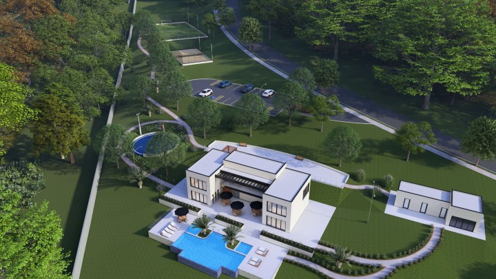 Render oficial Ecoville Club Residence Atibaia